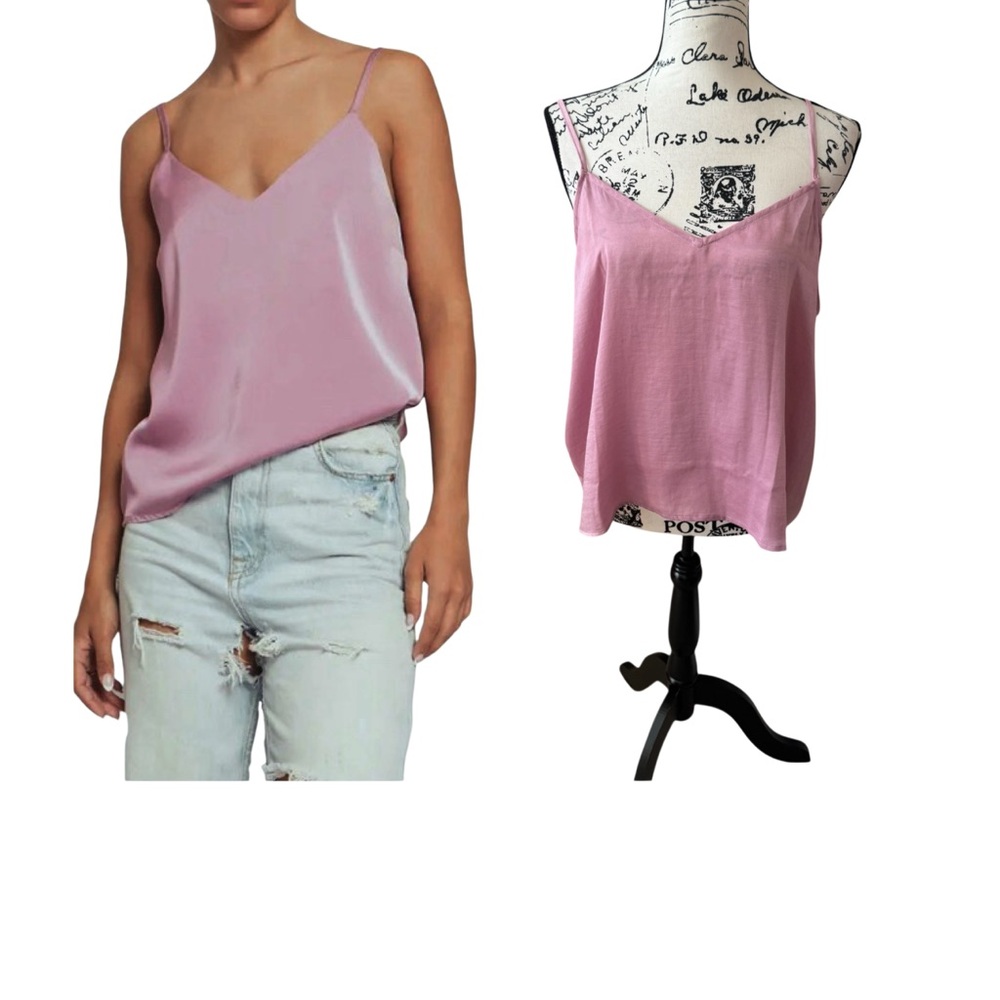 BP NORDSTROM SATIN CAMISOLE DUSTY ROSE XL